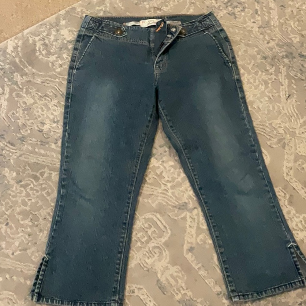 Riders by Levi Ankle Cropped Jeans with Classic Twill Weave